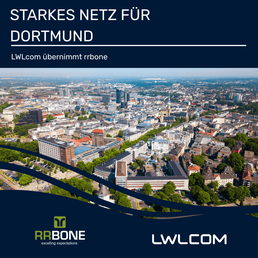 Bild von Dortmund Schrift: Starkes Netz für Dortmund - LWLcom übernimmt rrbone.